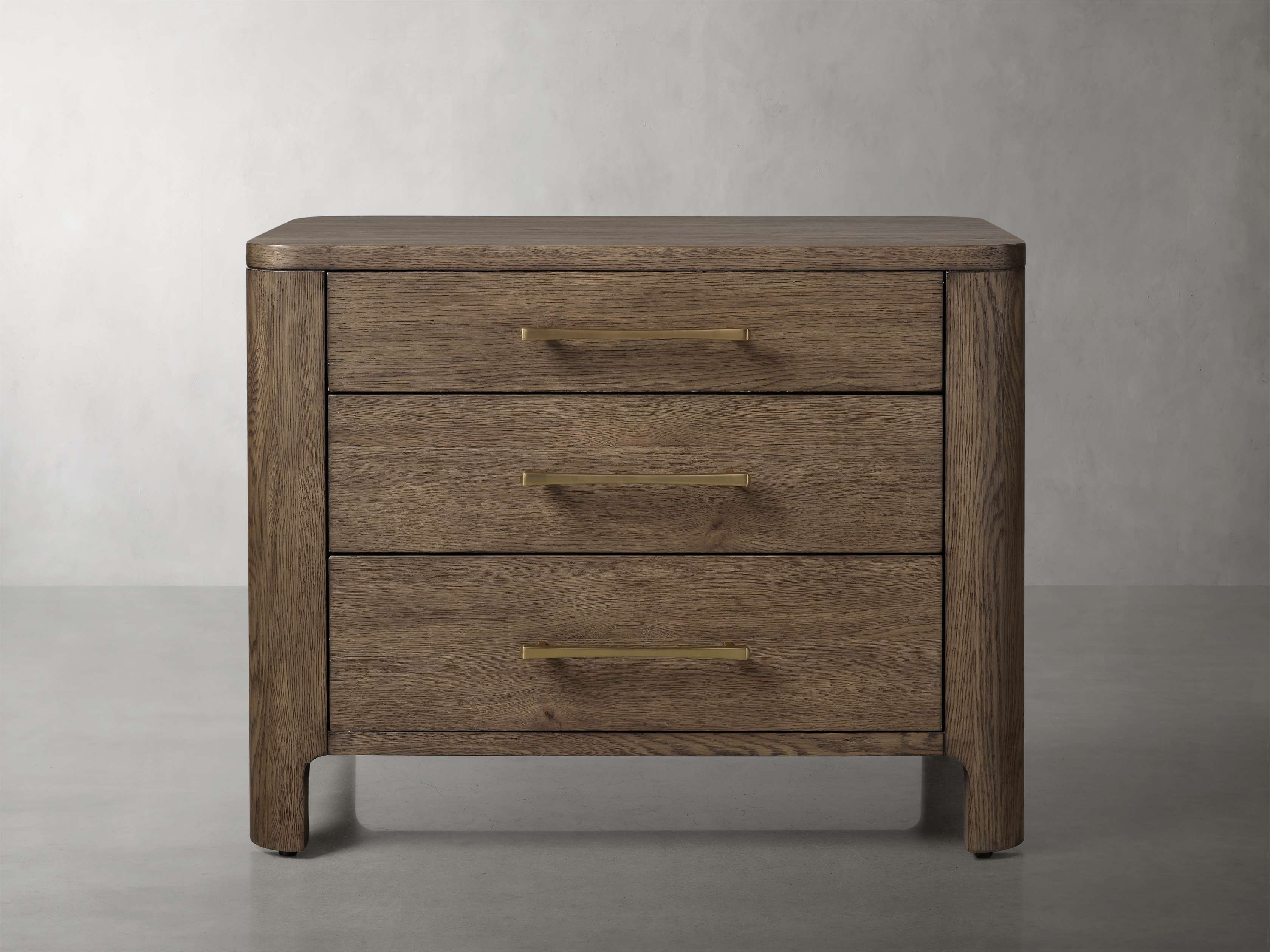Calista Closed Nightstand in Wood 28" Brown  Cocoa  - Image 0