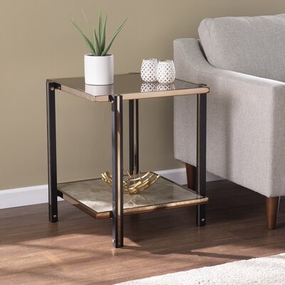 Thornsett Glass Top End Table Storage - Image 0