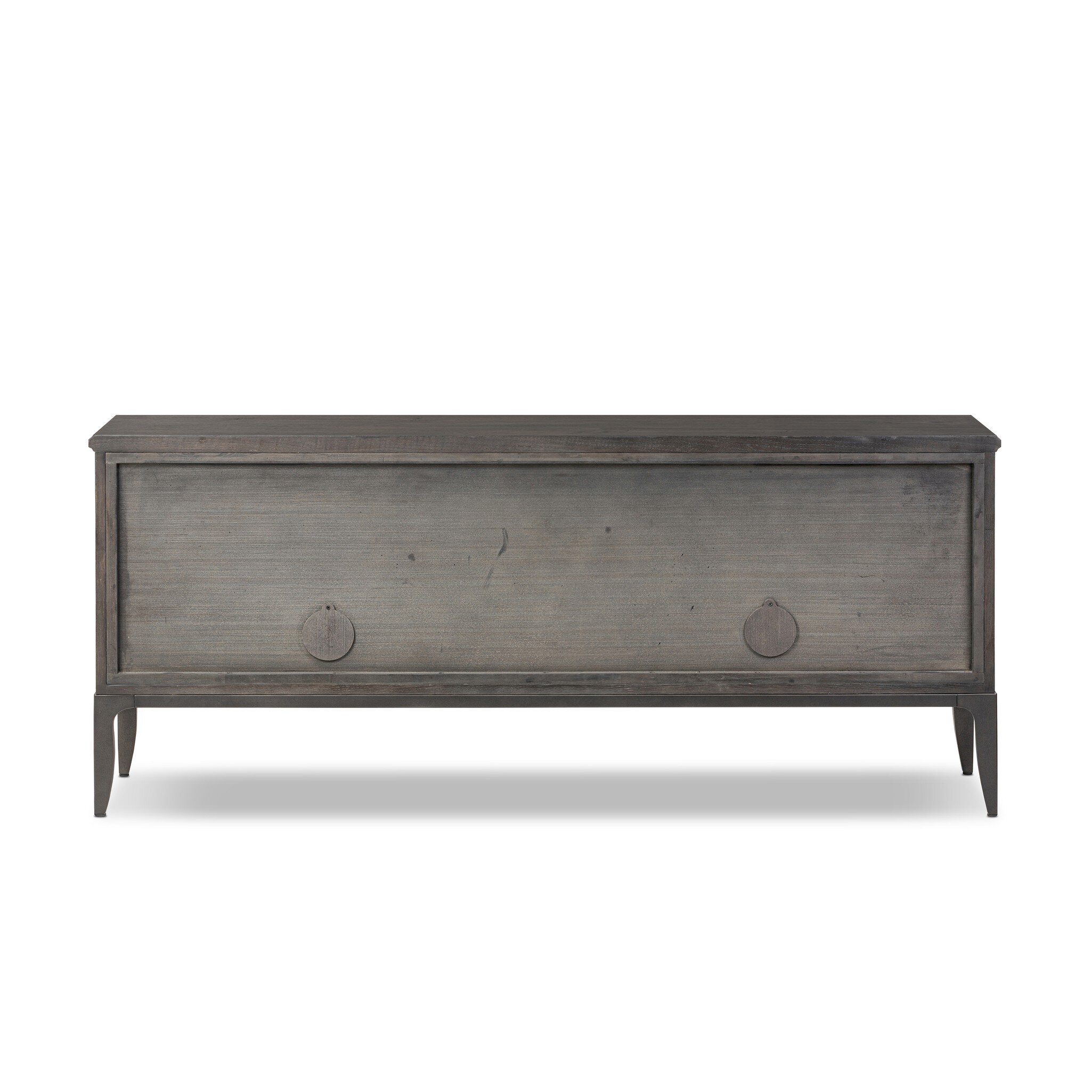 Alden Media Console - Worn Black Oak Veneer - Image 6