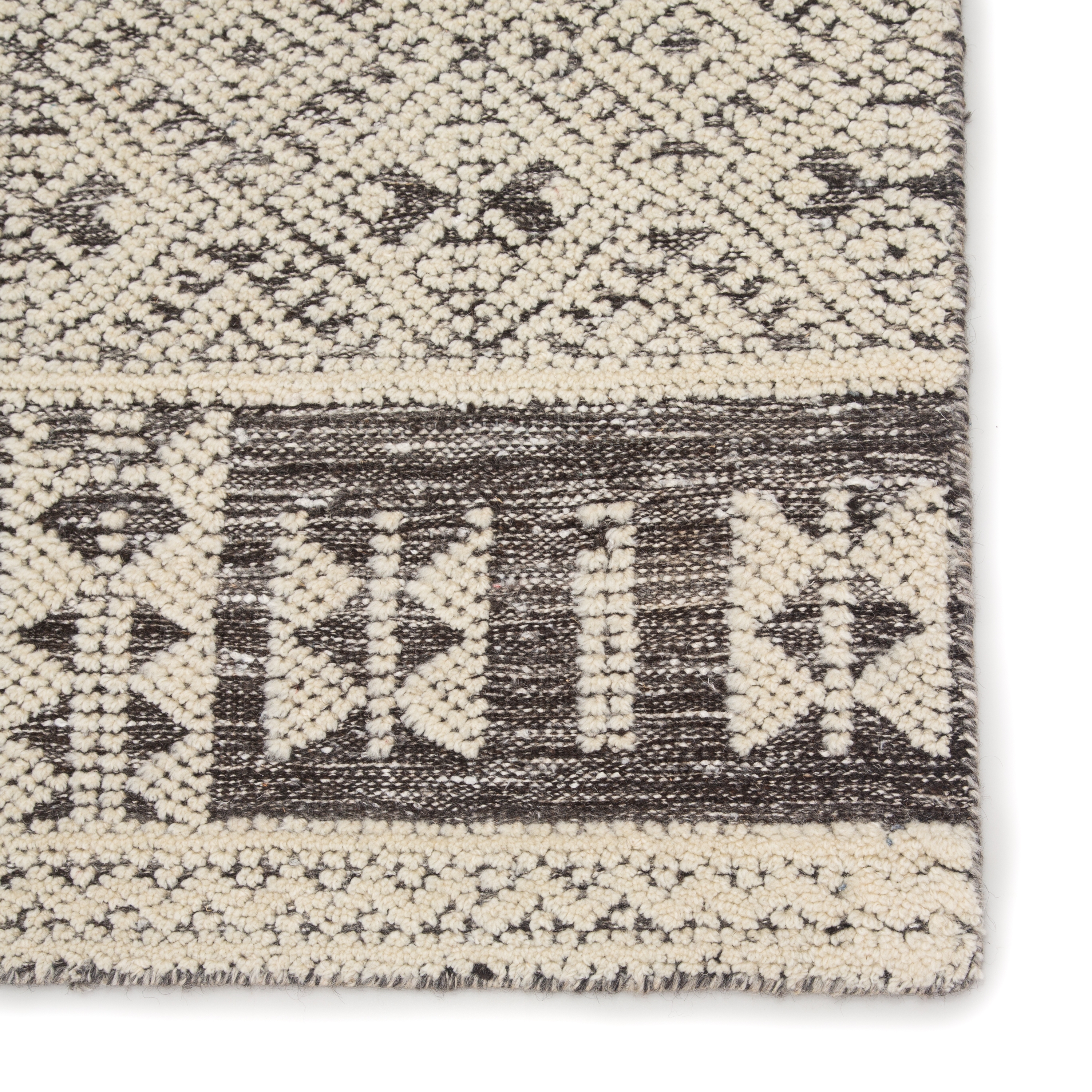 Origins Hand-Knotted Tribal Ivory/ Gray Area Rug (7'10"X10'10") - Image 3