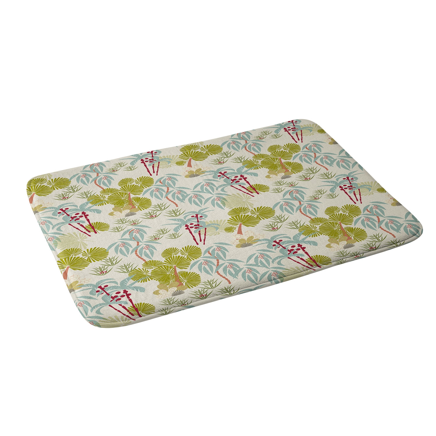 Tropical Spring by Mirimo - Memory Foam Bath Mat 17" x 24" - Image 1