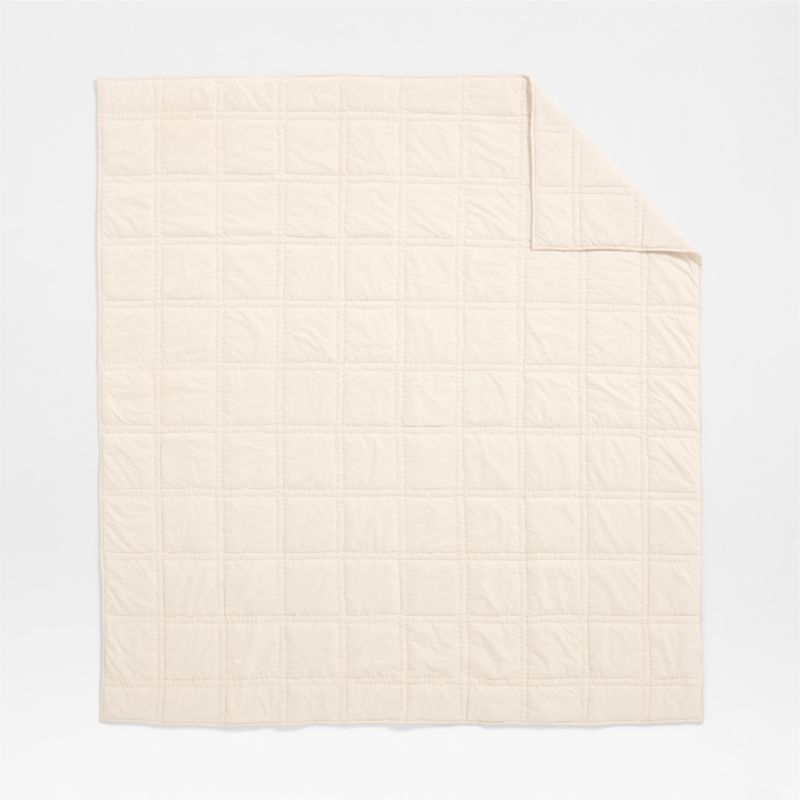 Favorite Washed Organic Cotton Percale Undyed King Comforter - Image 2