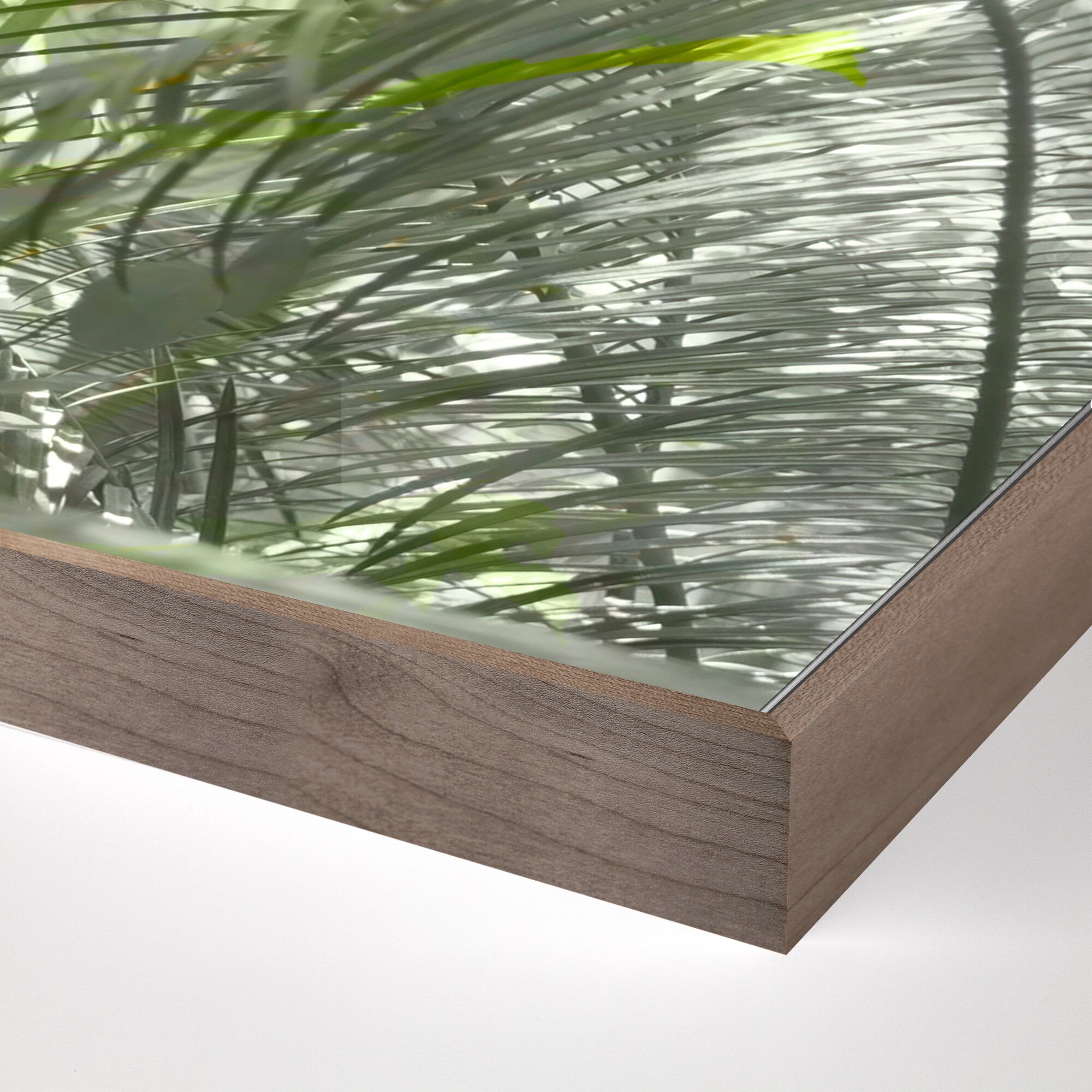 Golden Years by Fountain Grass Studios - Rustic Walnut Floater - Image 1