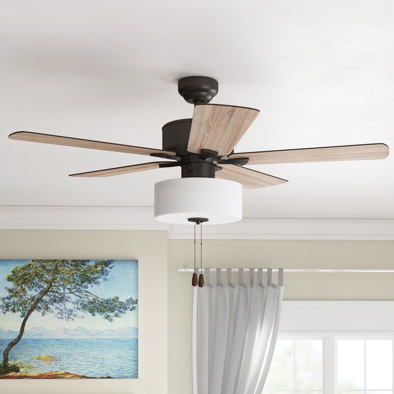 52'' Pannell 5-Blade Standard Ceiling Fan with Light Kit Included - Image 2