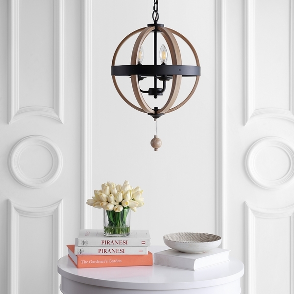 Moshe 3Lt 15.25 Inch Pendant - Black/Brown - Image 3