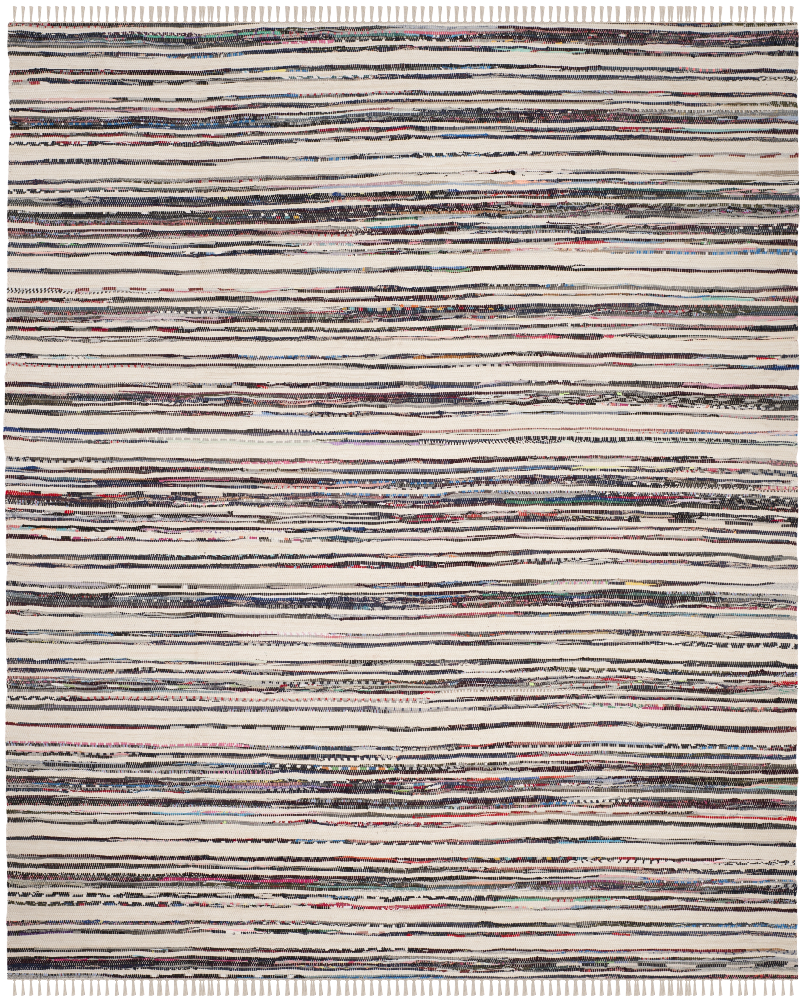 Arlo Home Hand Woven Area Rug, RAR126Q, Ivory/Charcoal,  10' X 14' - Image 0