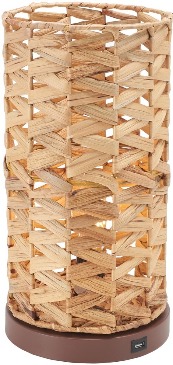 Kirin 15" Table Lamp W/ Usb - Natural - Safavieh - Image 3