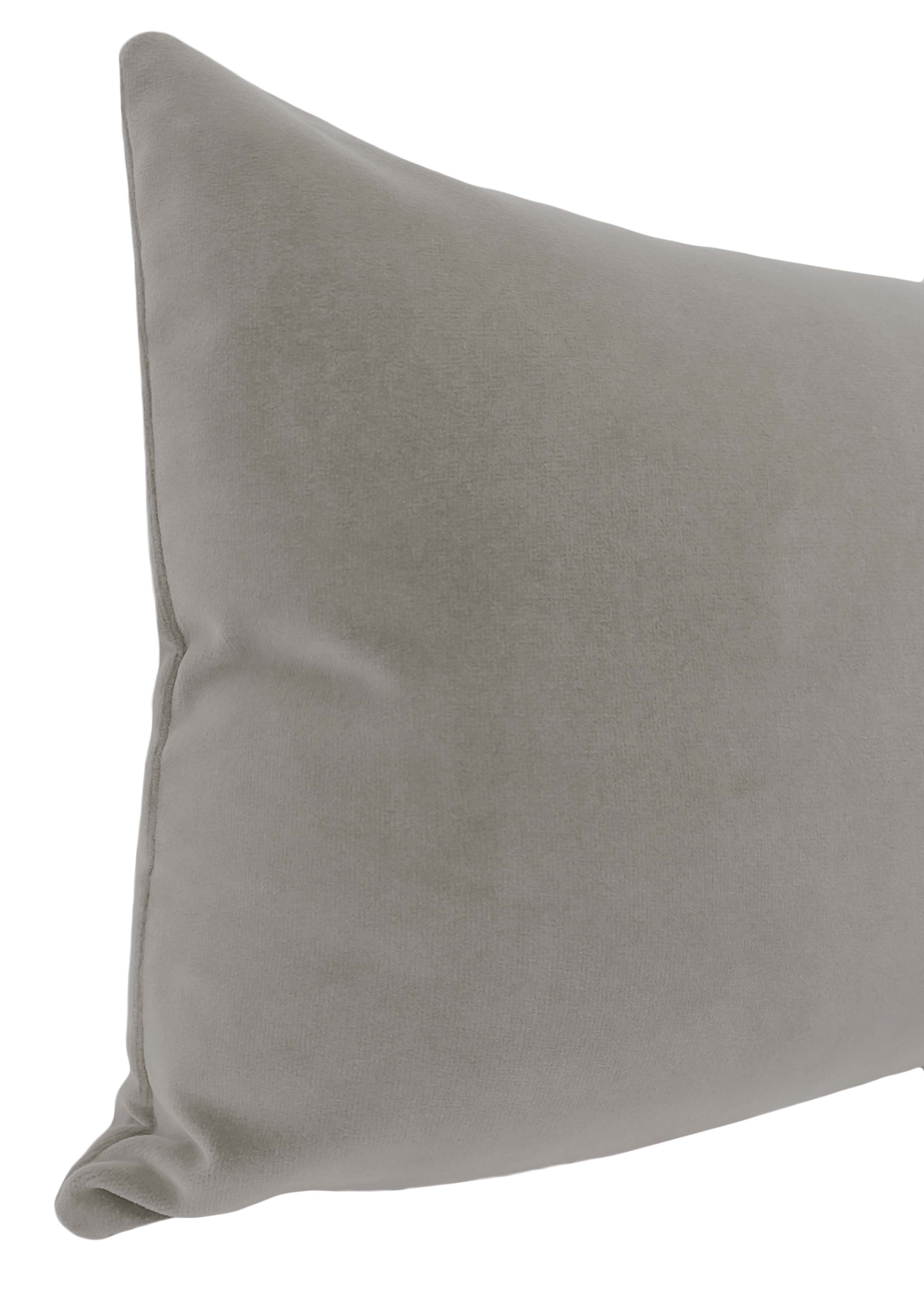 THE XL LUMBAR :: SIGNATURE VELVET // DOVE GREY - 14" X 48" - Image 4
