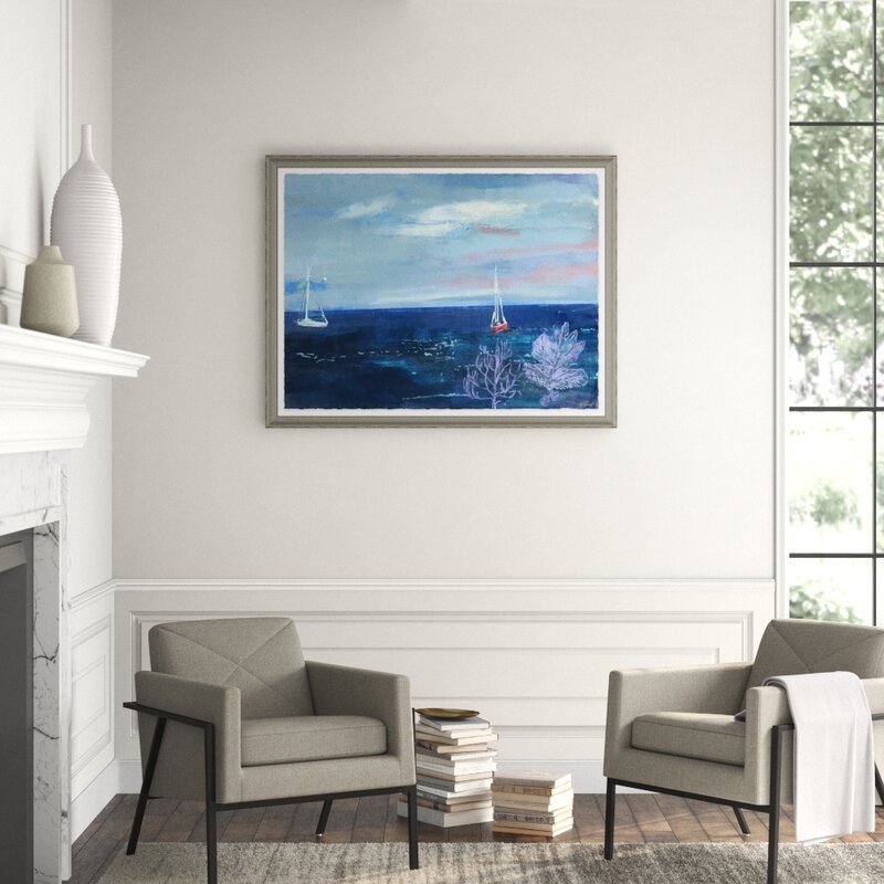 Soicher Marin Morning Watch' by Lisa Pevaroff Framed Painting on Paper - Image 0