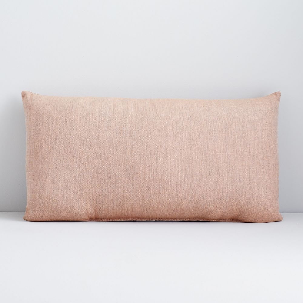 Sunbrella Indoor/Outdoor Cast Pillow, 12"x21", Petal - Image 0