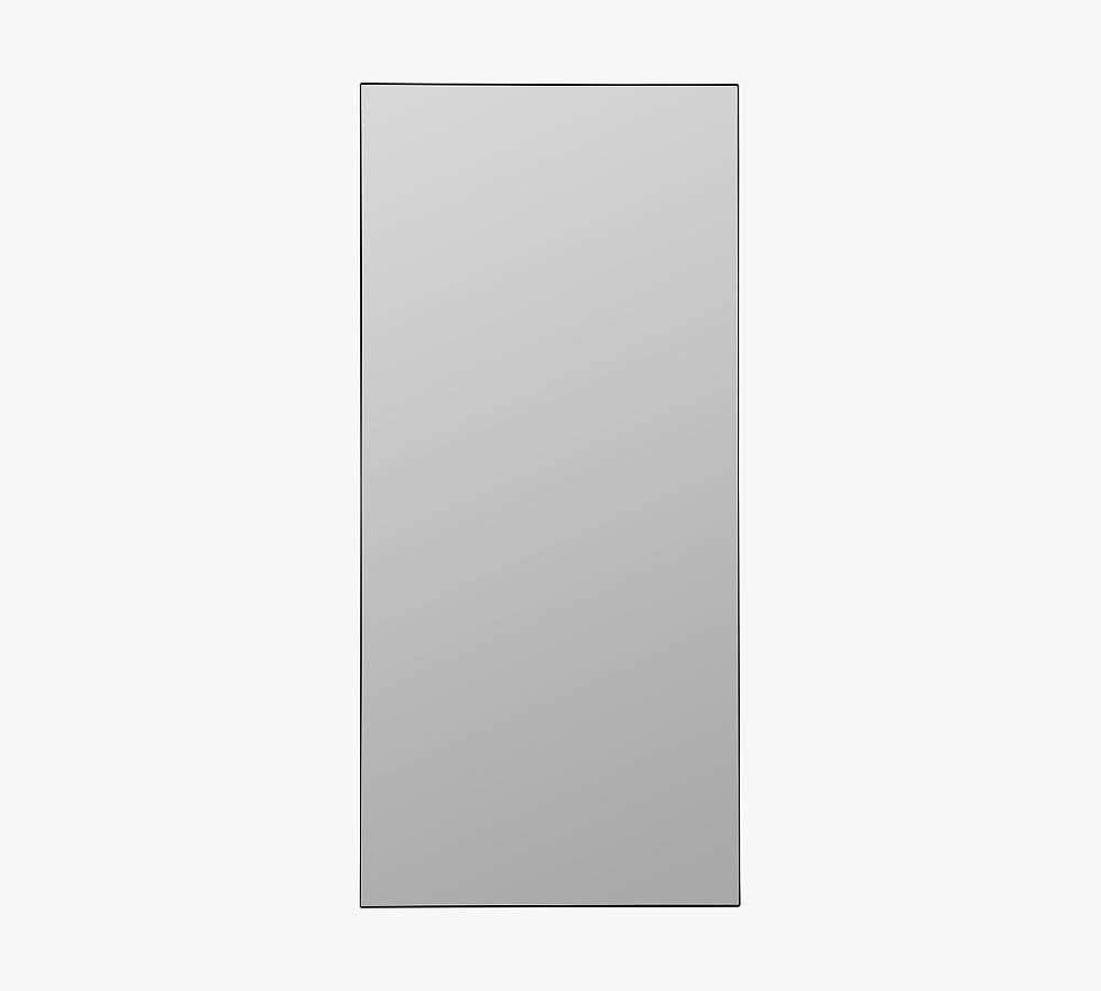 Dainton Metal Floor Mirror, Black, 36"W x 78"H - Image 0
