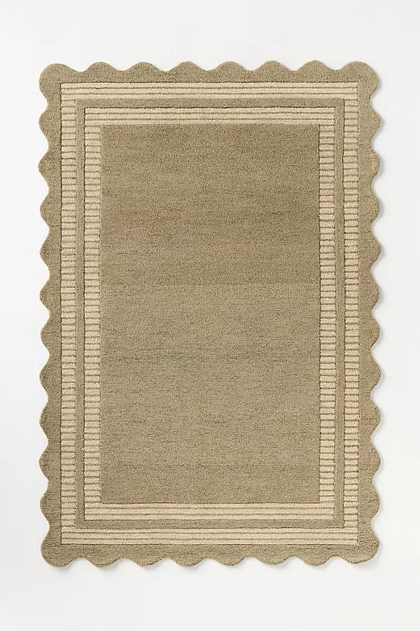 Hand-Tufted Scalloped Scottie Rug - Image 0
