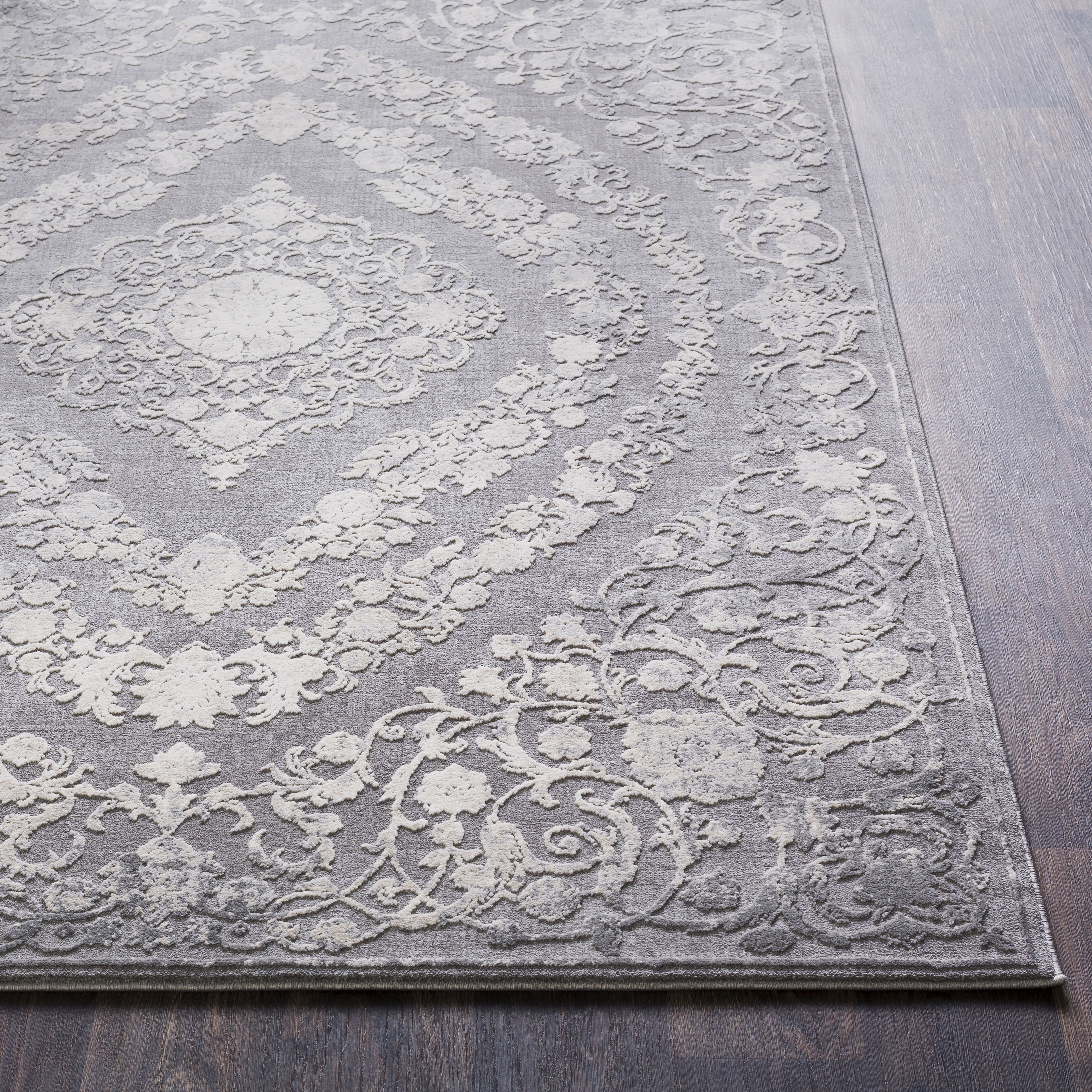 Livabliss Tibetan Gray Indoor 7'10" x 7'10" Machine Woven Rug - Image 2