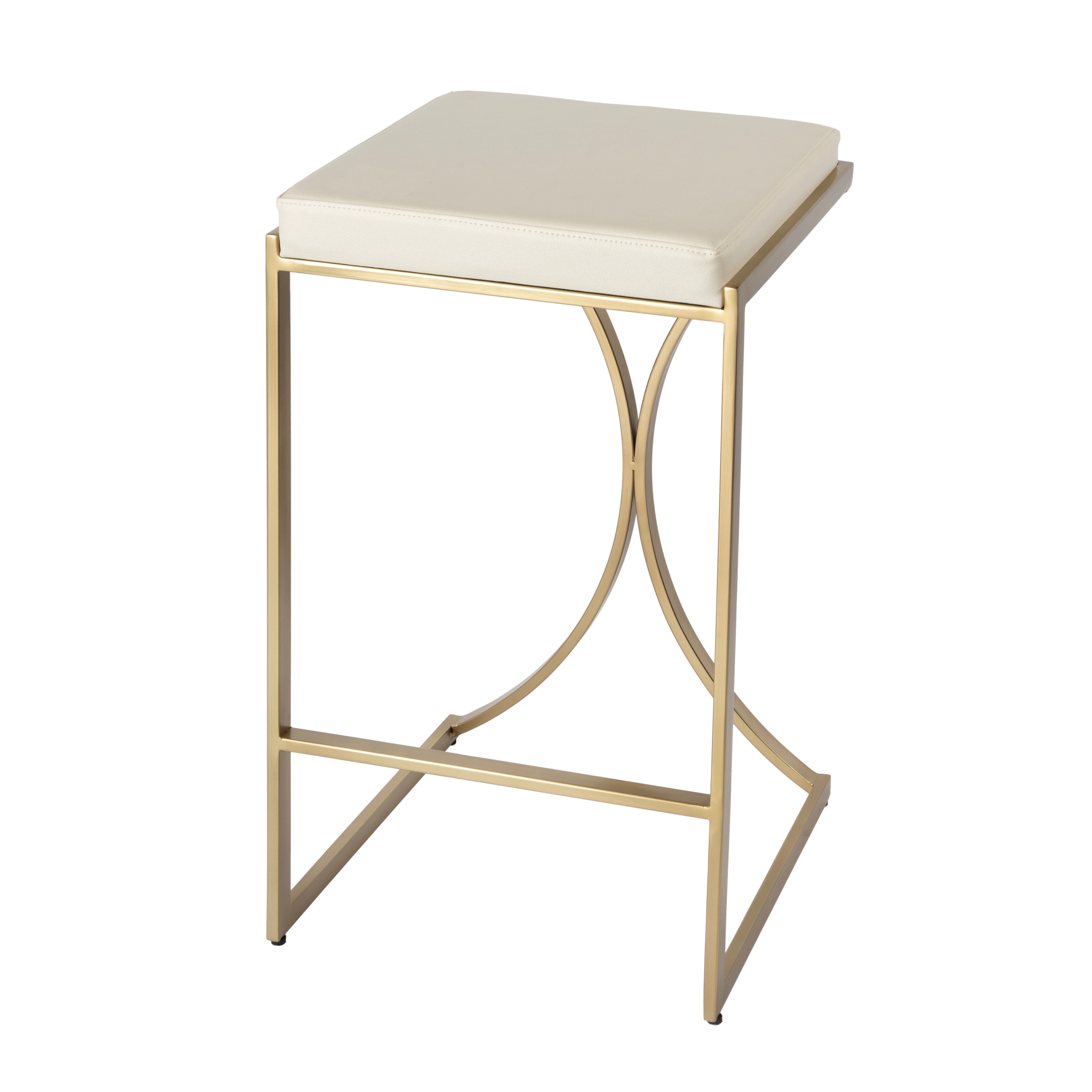 Natalya Polished Gold Bar Stool - Image 0