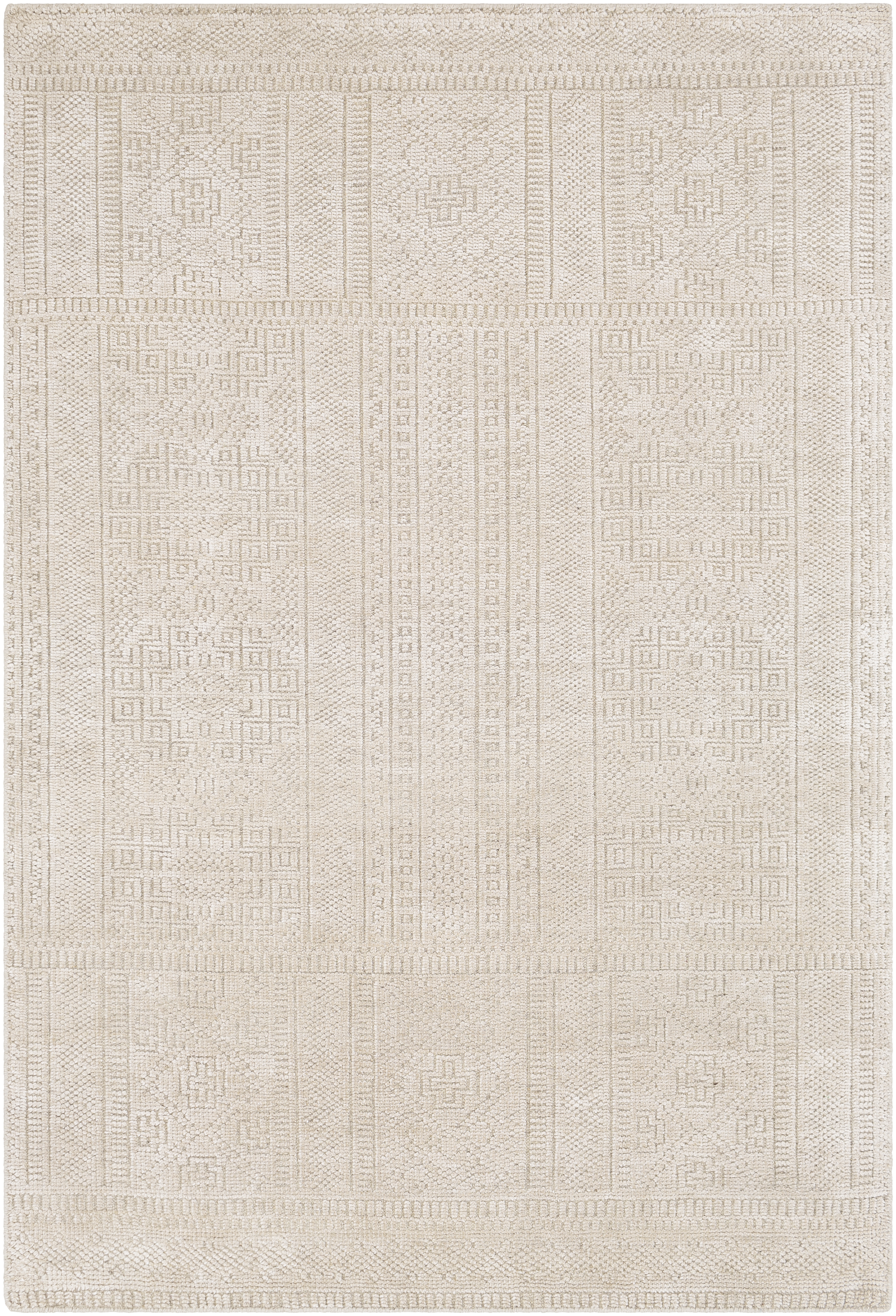Livorno Beige Indoor 4' x 6' Handmade Rug - Image 0