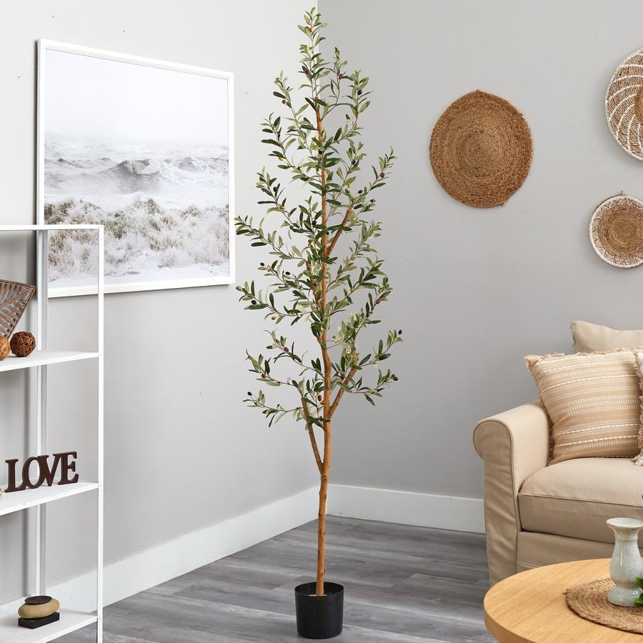 Leander Olive Artificial Tree, 82" - Image 2
