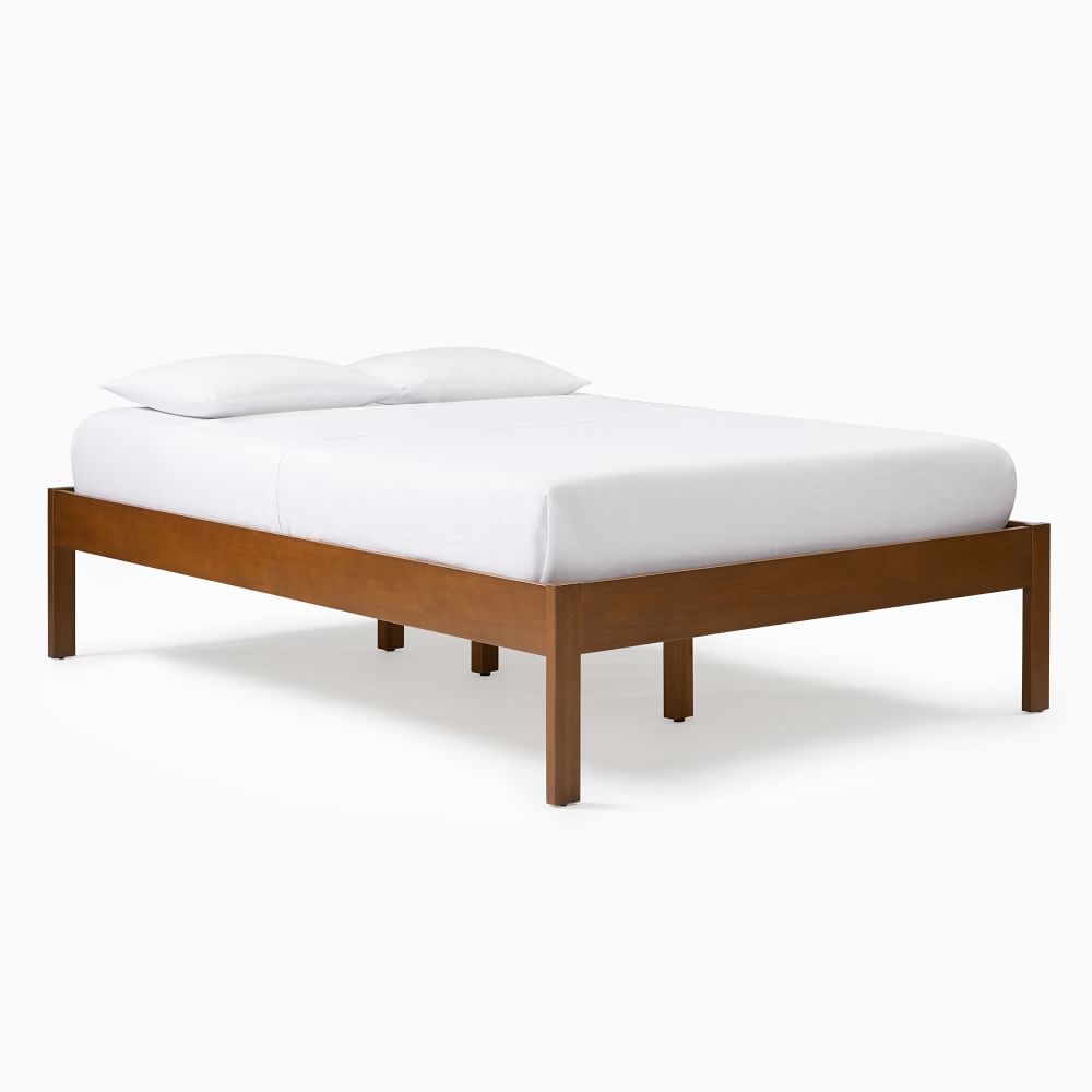 Tall Simple Bed Frame, Twin, Acorn - Image 0