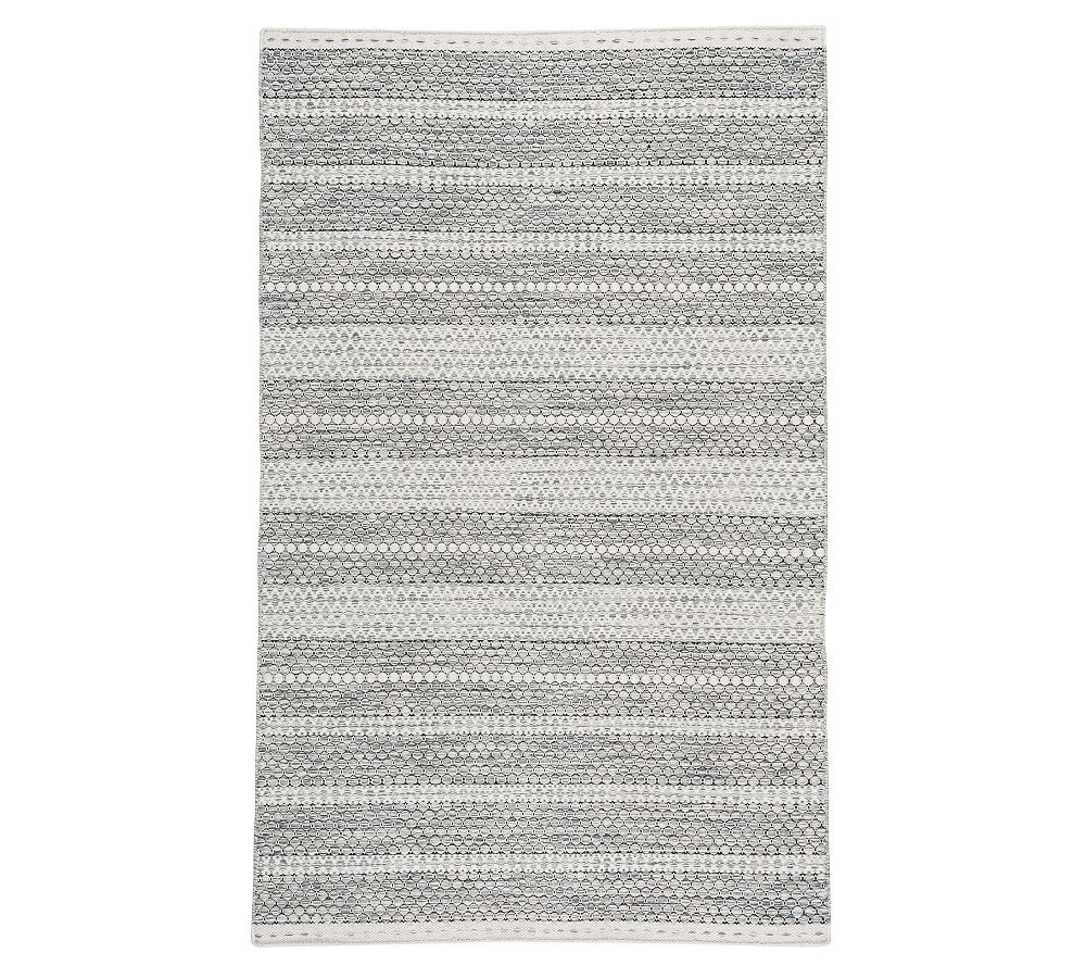 Jinnie Handwoven Wool Rug , 5 x 8', Granite - Image 0
