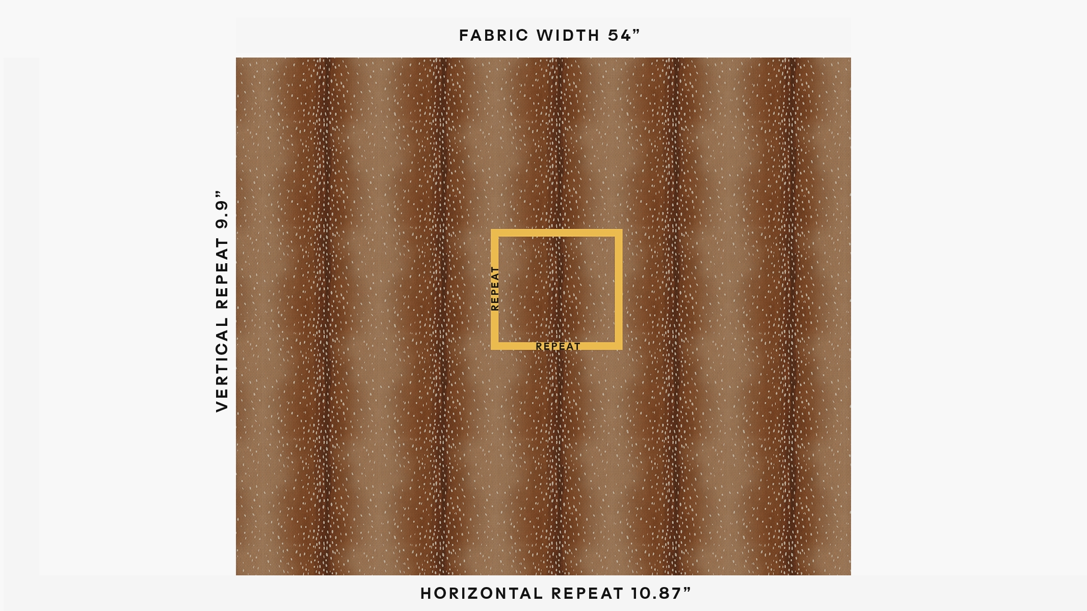 Printed Cotton Fabric By The Yard, Antelope - Image 1