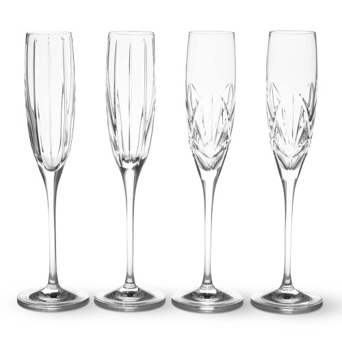 Mixed Dorset & Fiore Champagne Flutes, Set of 4 - Image 0