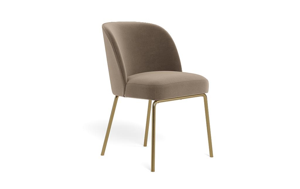 Graham Metal Framed Upholstered Chair with Contrast Piping - Image 1