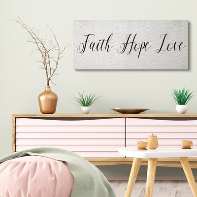 Faith Hope Love Phrase Minimal Elegant Text - Image 0