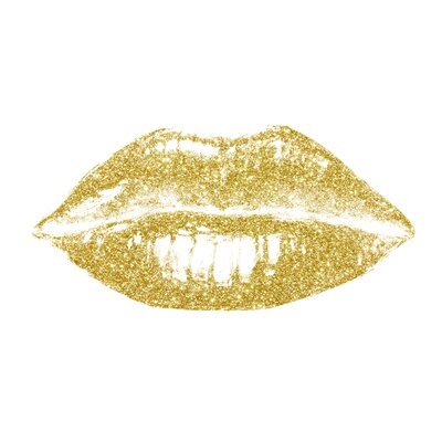 Glitter Lips II by Studio W - Wrapped Canvas Print - Image 0