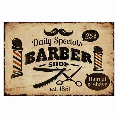 Daily Specials Barber Shop Est 1851 Sign - Image 0