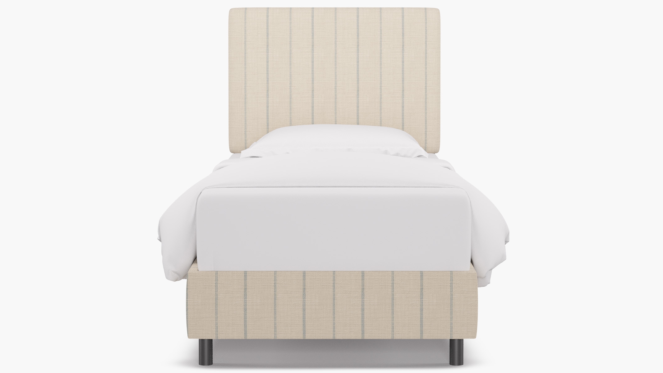 Square Back Bed, Sky Fritz, Twin - Image 0