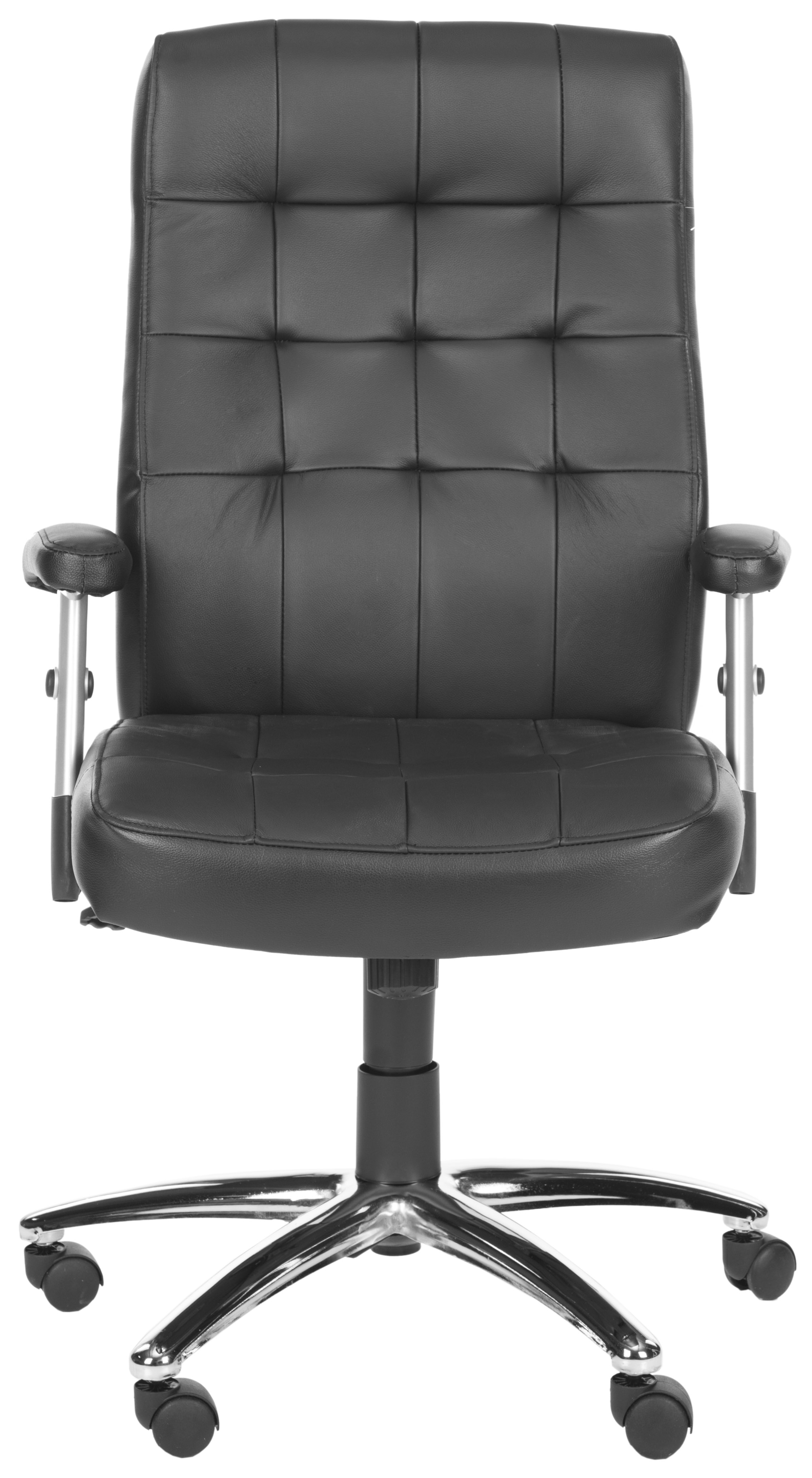 Olga Desk Chair - Black/Silver - Safavieh - Image 0