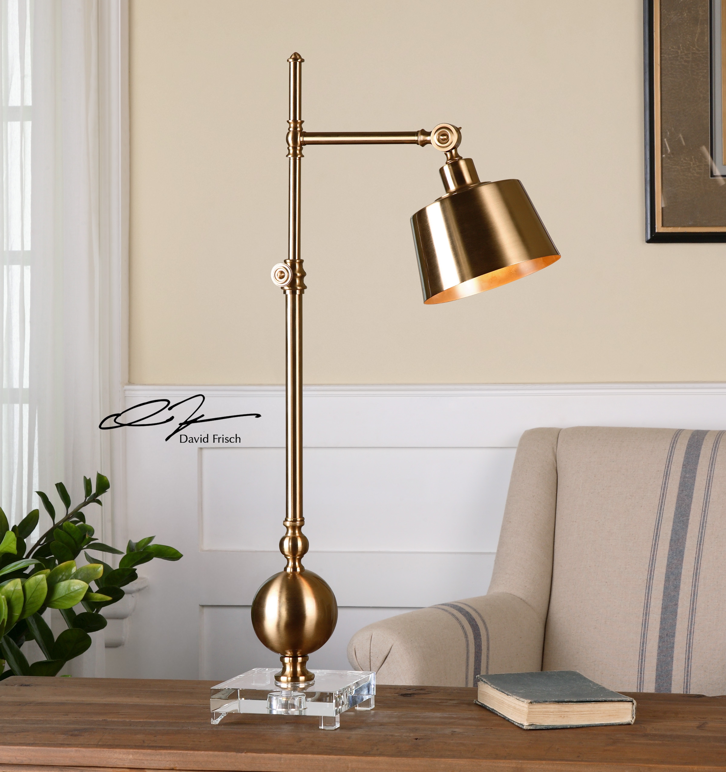 Laton Brushed Brass Task Lamp - Image 0