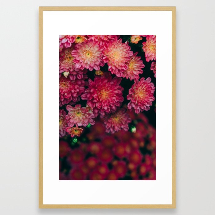 Autumn Vibes - Boho Rose Flowers Framed Art Print by Olivia Joy St.claire - Cozy Home Decor, - Conservation Natural - LARGE (Gallery)-26x38 - Image 0