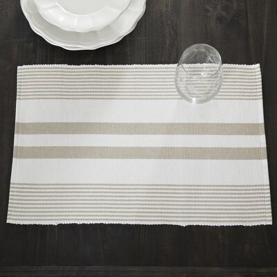 Newenton Striped 19" Cotton Placemat - Image 0