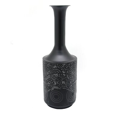 Arreanna Black Metal Vase - Image 0