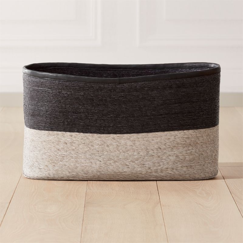 Luna Braided Two-Toned Storage Basket - Image 3
