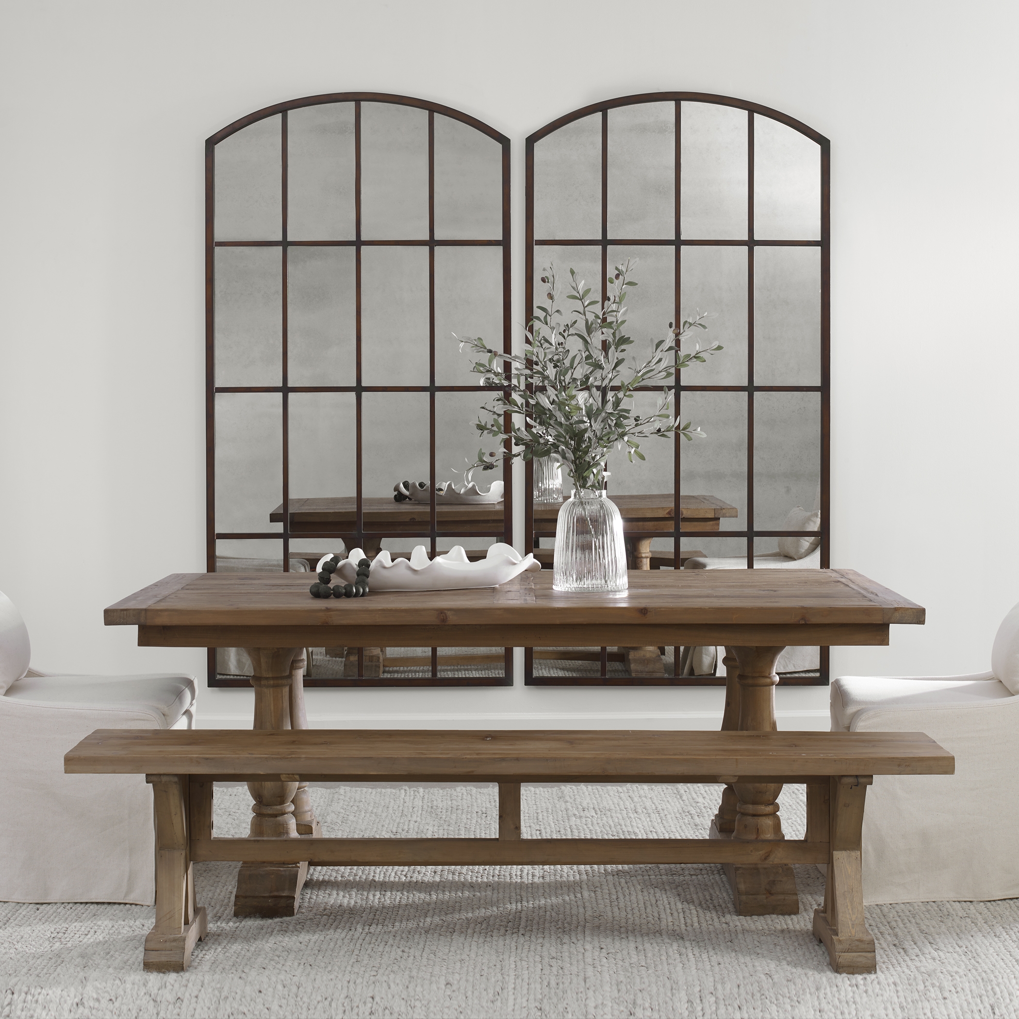 Amiel Antique Large Arch Mirror - Image 1
