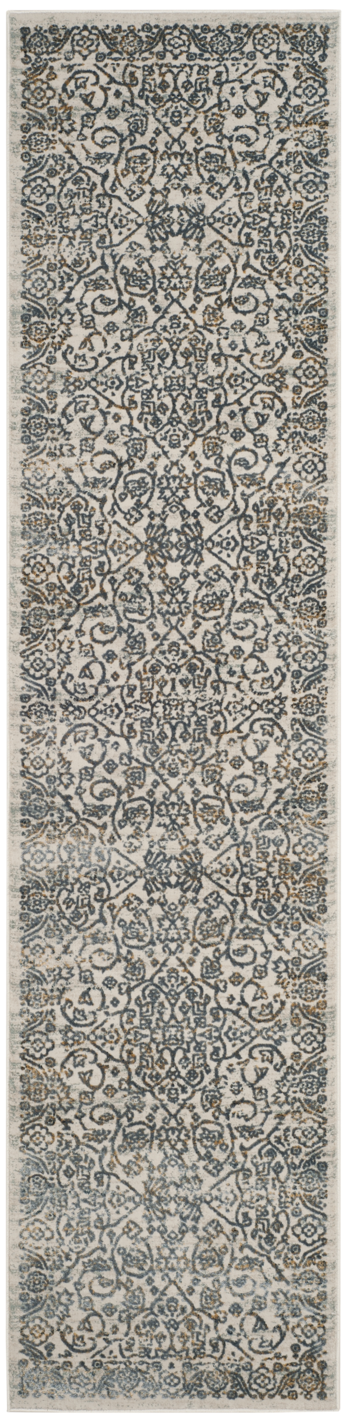 Arlo Home Woven Area Rug, PRN714S, Cream/Slate,  2' X 8' - Image 0