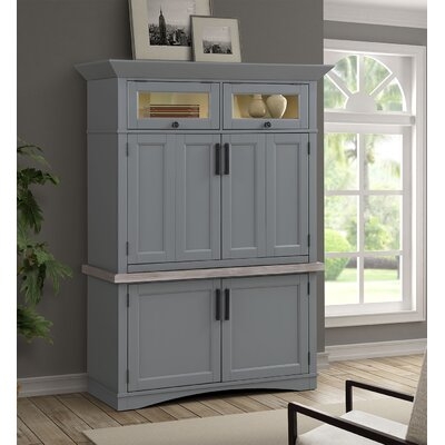 Solid Wood Armoire Desk - Image 1