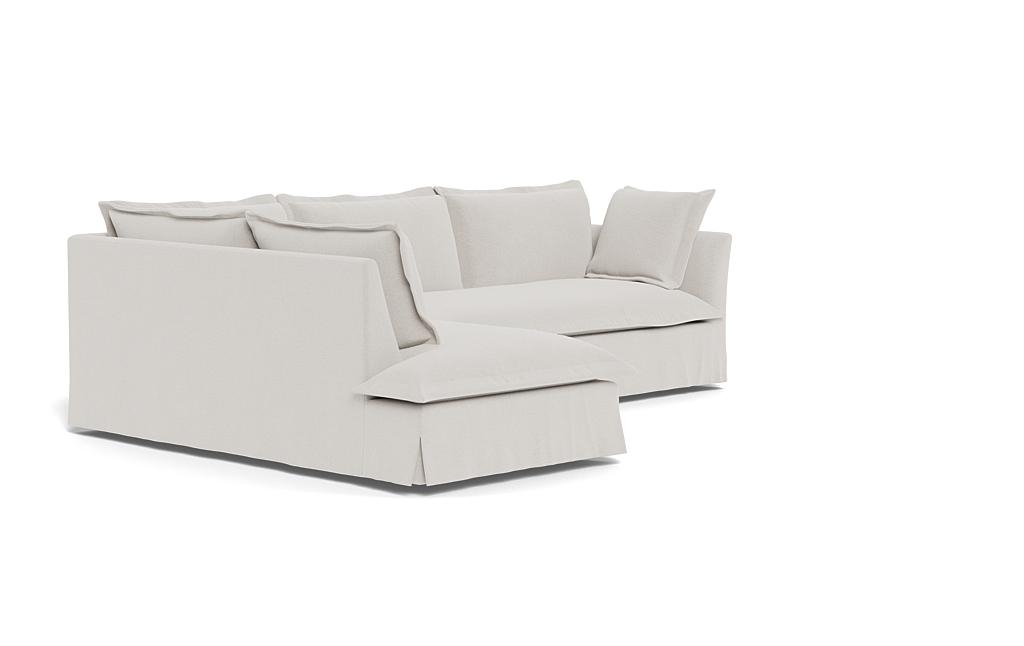 Skylar Slipcovered 3-Seat Left Bumper Sectional - Image 1