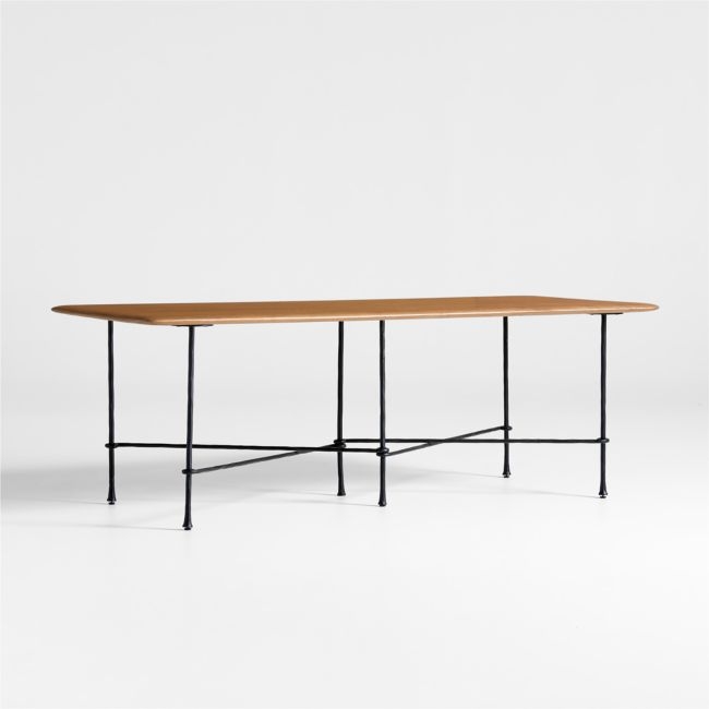 Brussels 88" Solid Oak Wood Dining Table - Image 0