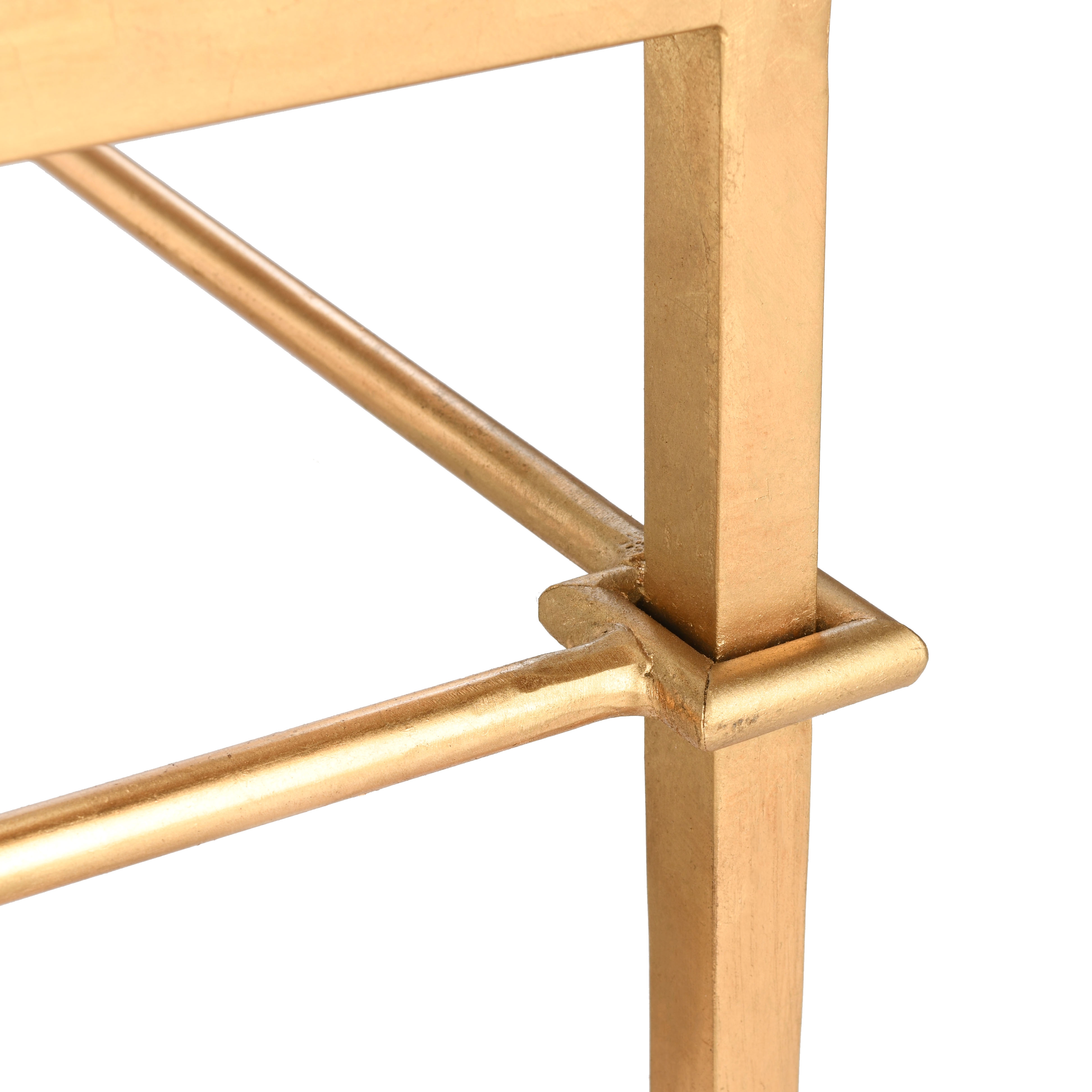 Mieka Glass Cocktail Table - Gold - Safavieh - Image 2