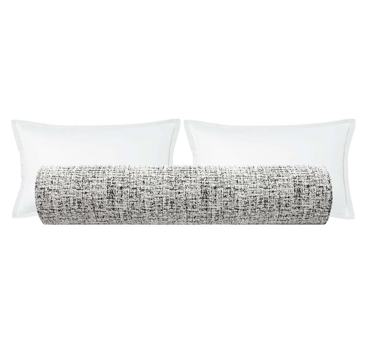 THE BOLSTER :: URBAN BOUCLÉ // CAVIAR - QUEEN // 9" X 36" - Image 0