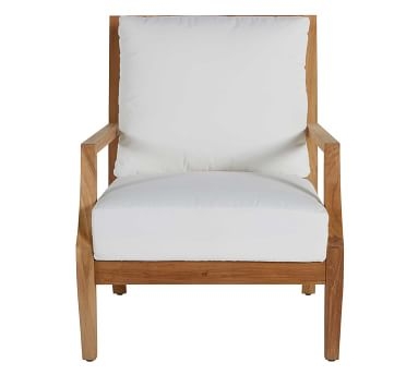 Kesao Lounge Chair Cushions, Sunbrella(R) - Outdoor Linen; Dove - Image 2