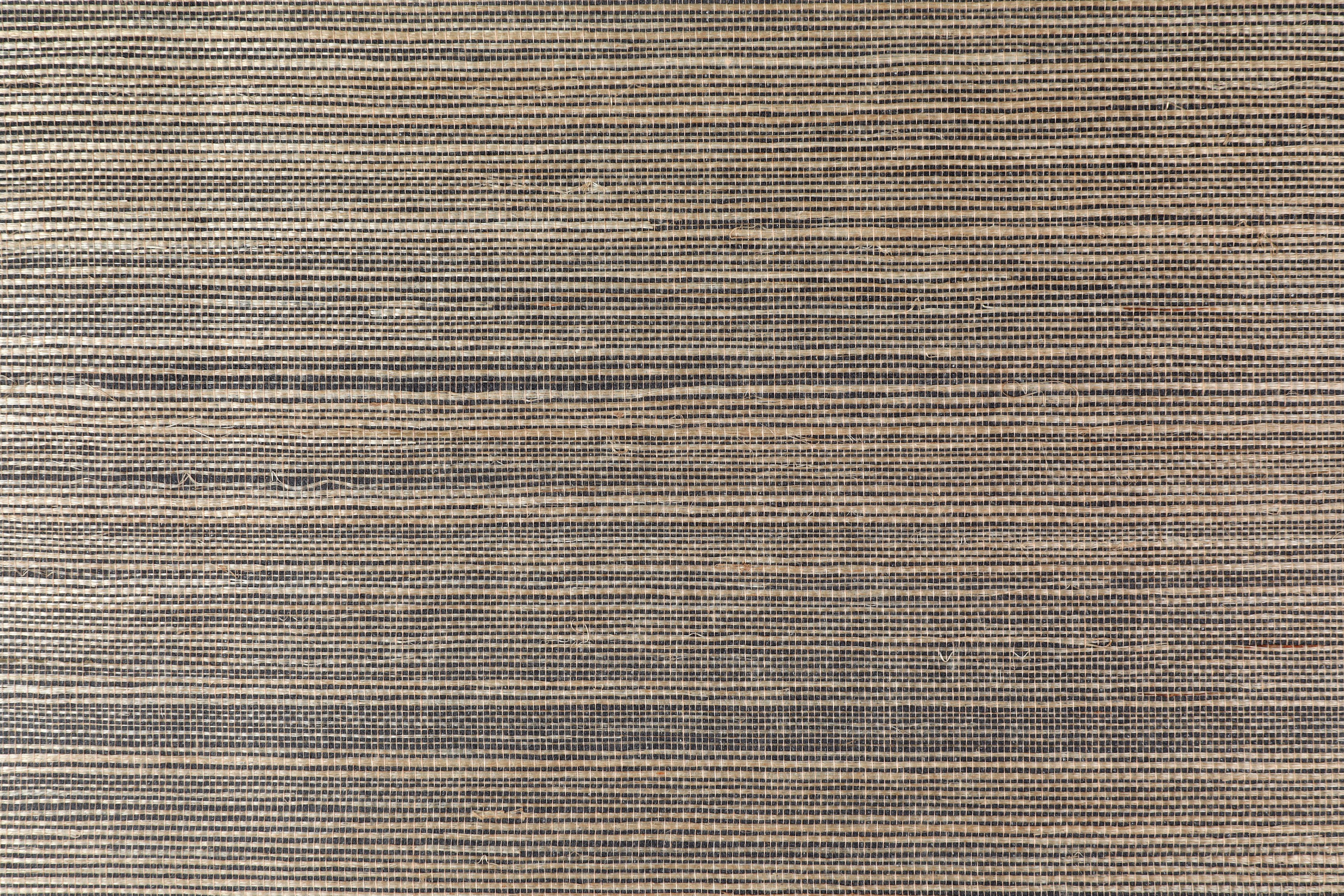 Grasscloth Wallpaper, Midnight Raffia - Image 0