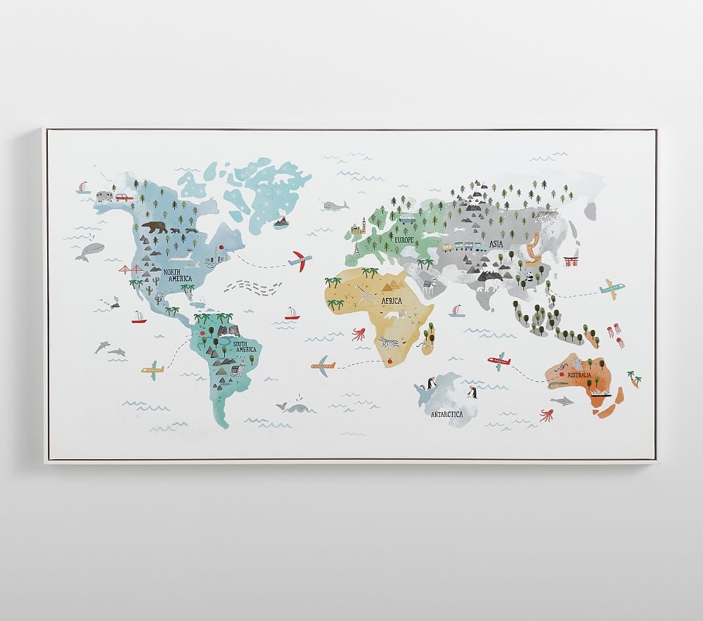 World Map Wall Art - Image 0