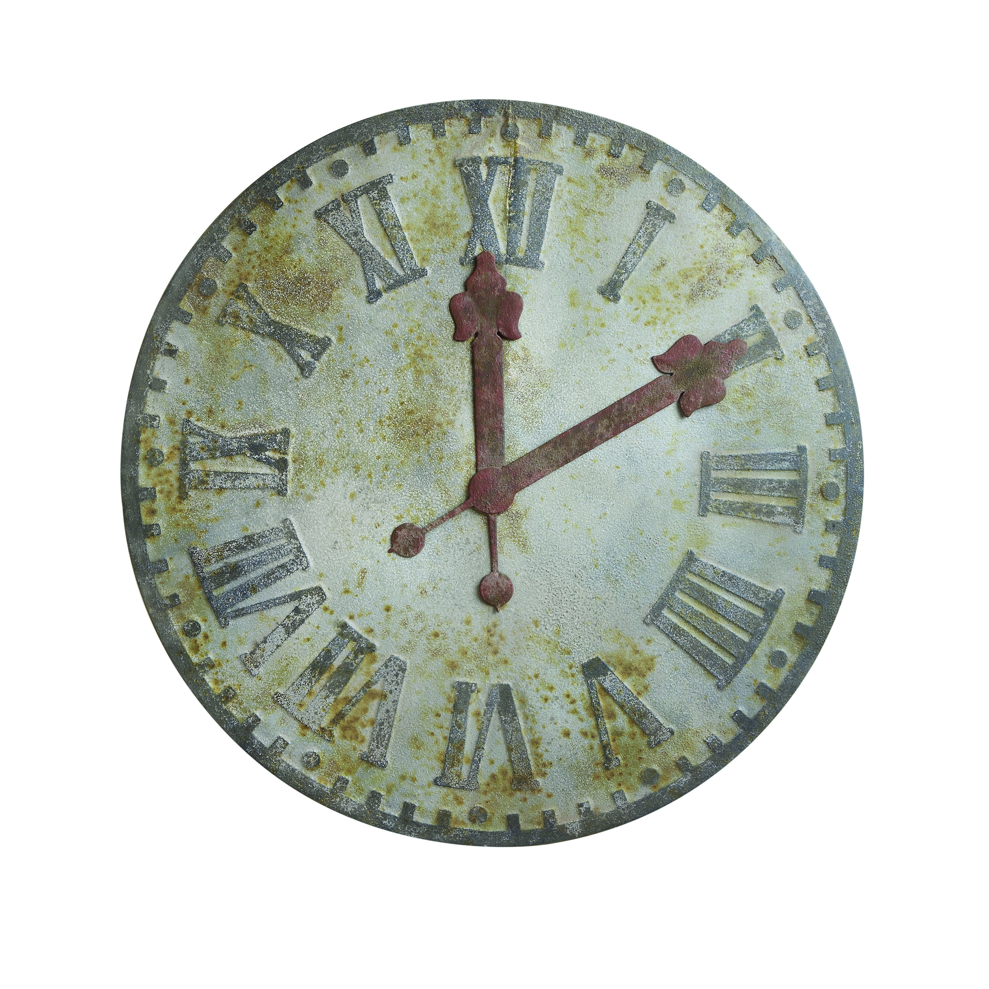 Round Decorative Metal Wall Clock - Image 0