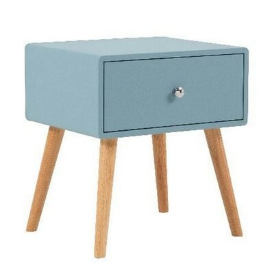 Avalos 1 - Drawer Nightstand in Blue/Brown - Image 0