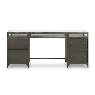 Payson 70" Executive Desk, Black - Image 2