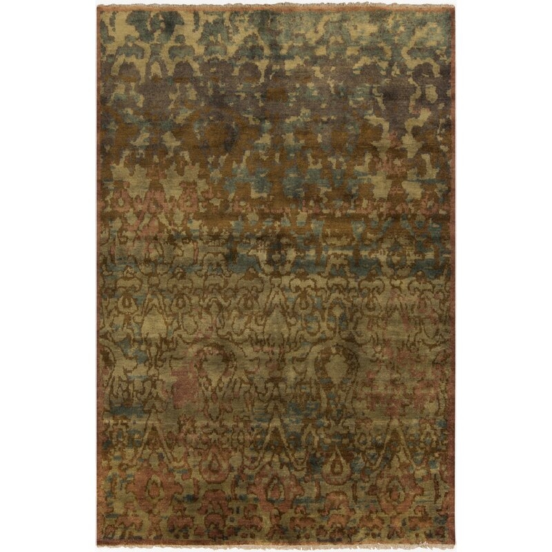Surya Cheshire Hand-Knotted Wool Brown/Beige Area Rug Rug Size: 5'6" x 8'6" - Image 0