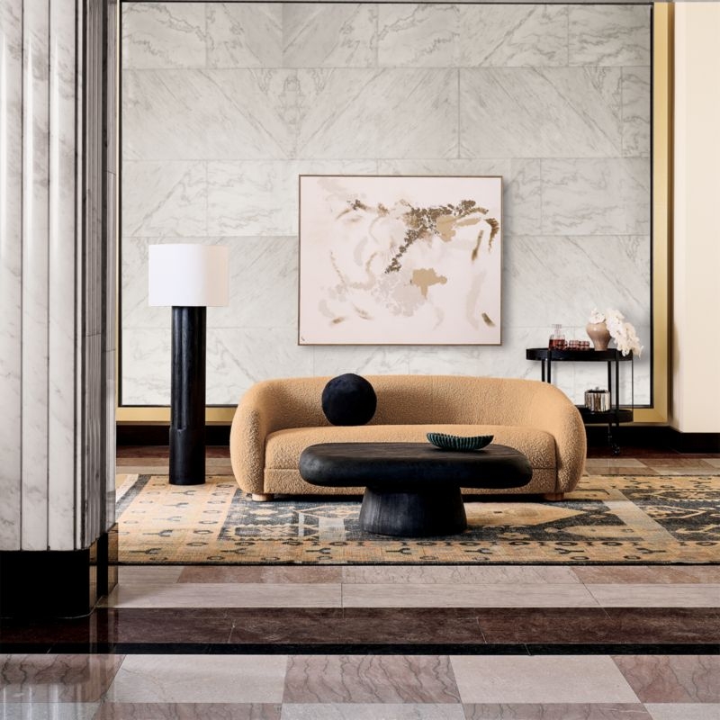 Derrico 46" Black Wood Coffee Table - Image 1